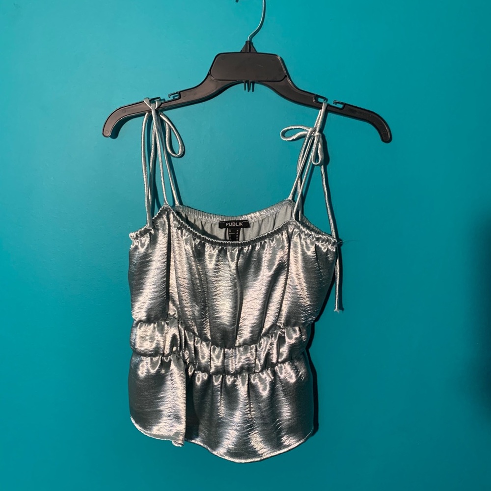 Satin tank top